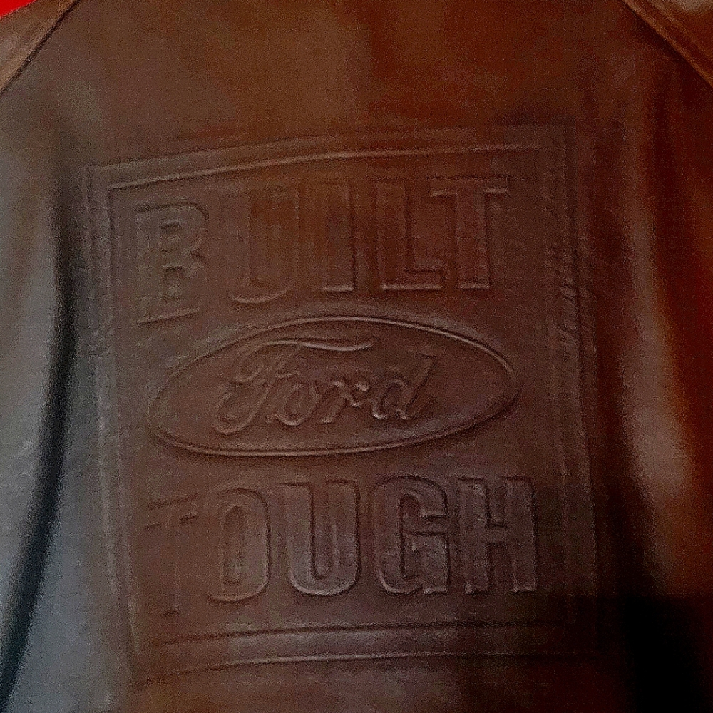 Ford Motor Company lambskin leather bomber jacket.  Rare, hard to find.
